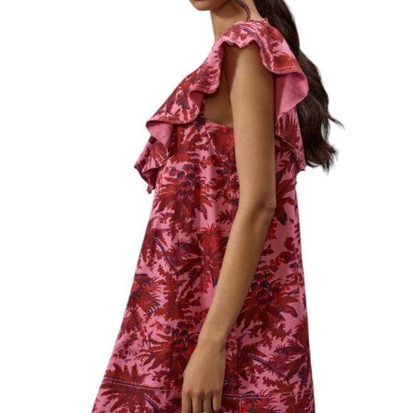 Pink/Red Anthropologie Pilcro Shift Dress, Size Large - Picture 4 of 14